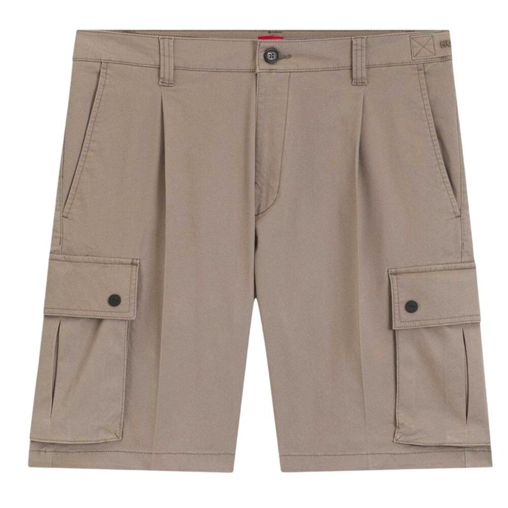 Hugo Mens Stretch Cargo Shorts / Brown